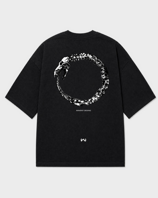 Camiseta Oversize Ouroboros de Wavent, espalda